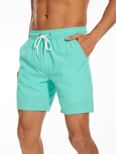 Francisco® | Solid Color Drawstring Swim Shorts