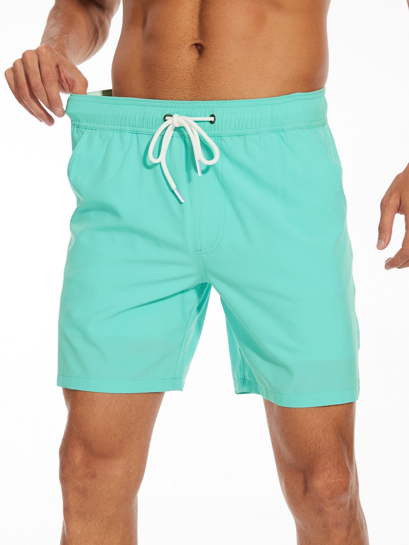 Francisco® | Solid Color Drawstring Swim Shorts