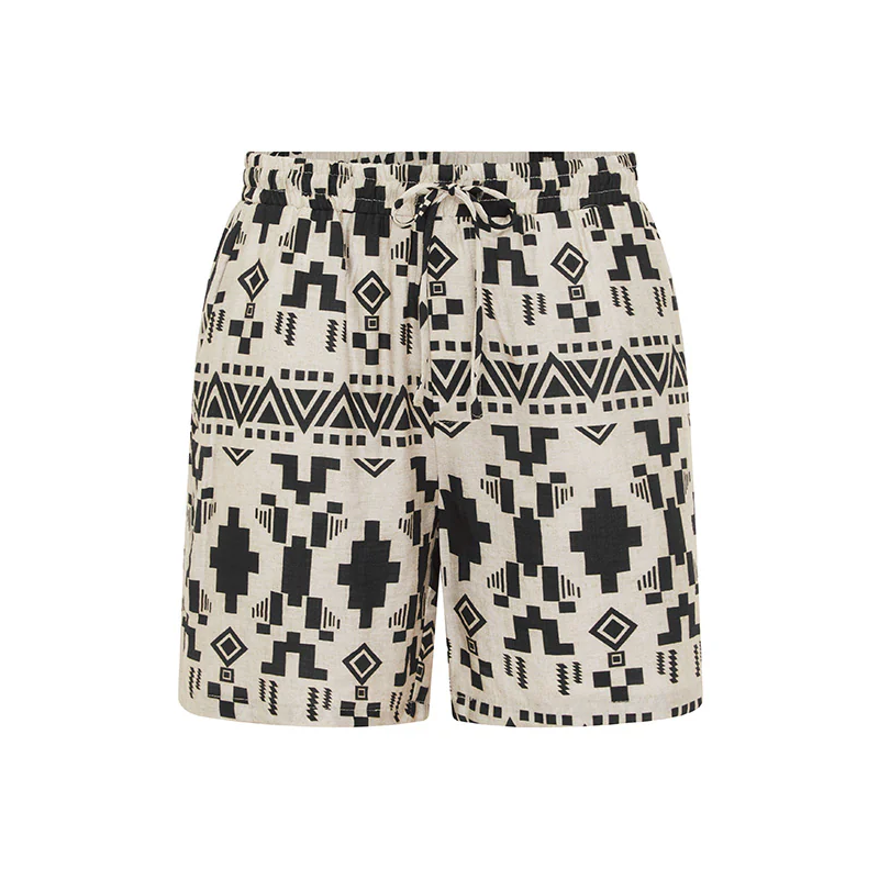Xavier | Men'S Spring And Summer Fashion Casual Chiffon Printed V-Neck Short Sleeve T-Shirt Shorts Set