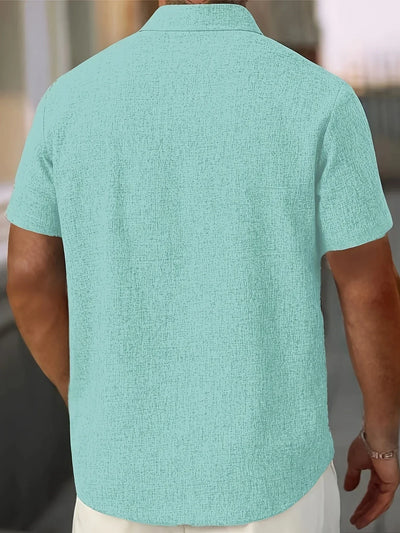 Pax | Lightweight short-sleeved linen blend shirt