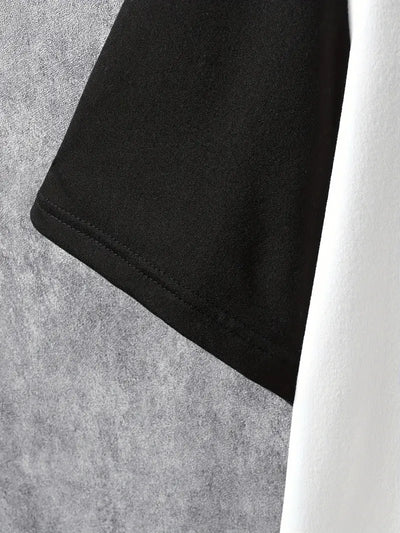 Silas® | Stylish color block t-shirt with short sleeves and a crew neck