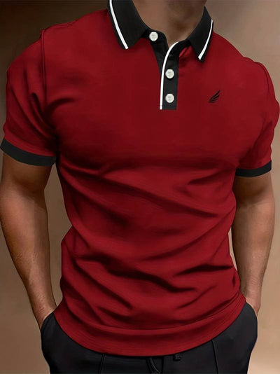 Lucila® | Casual, Plain Polo Shirt For Men
