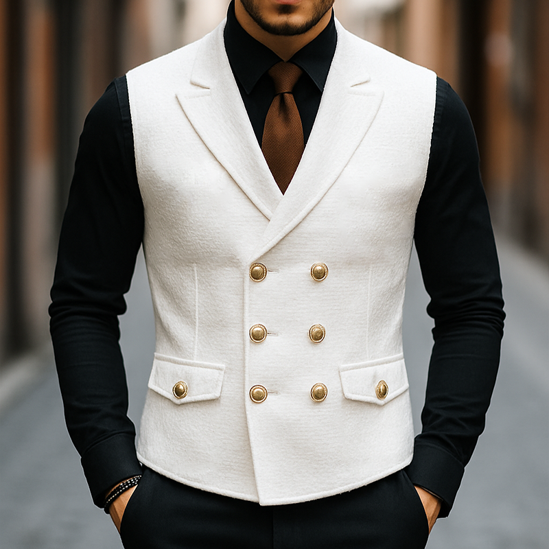 Vernon | Men'S Vintage Casual Double Breasted Vest