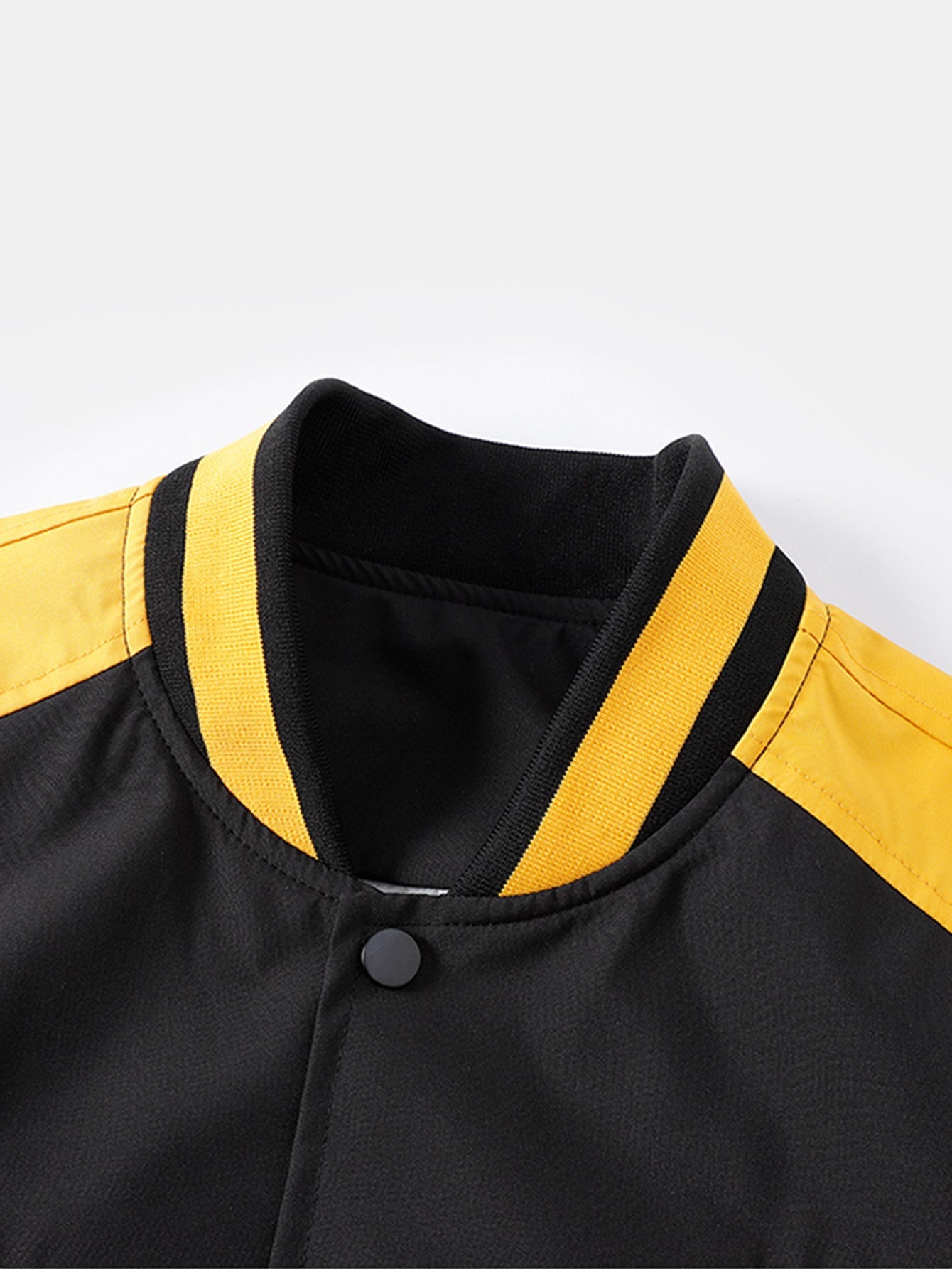 Eliseo® | Relax Fit Contrast Embroidery Baseball Jacket