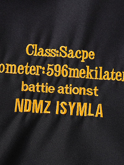 Eliseo® | Relax Fit Contrast Embroidery Baseball Jacket