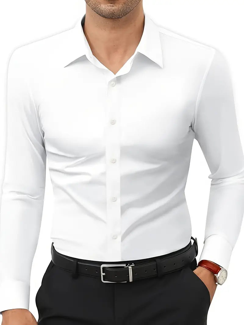 Máximo® | Long-Sleeved Shirt With Button Placket For Men