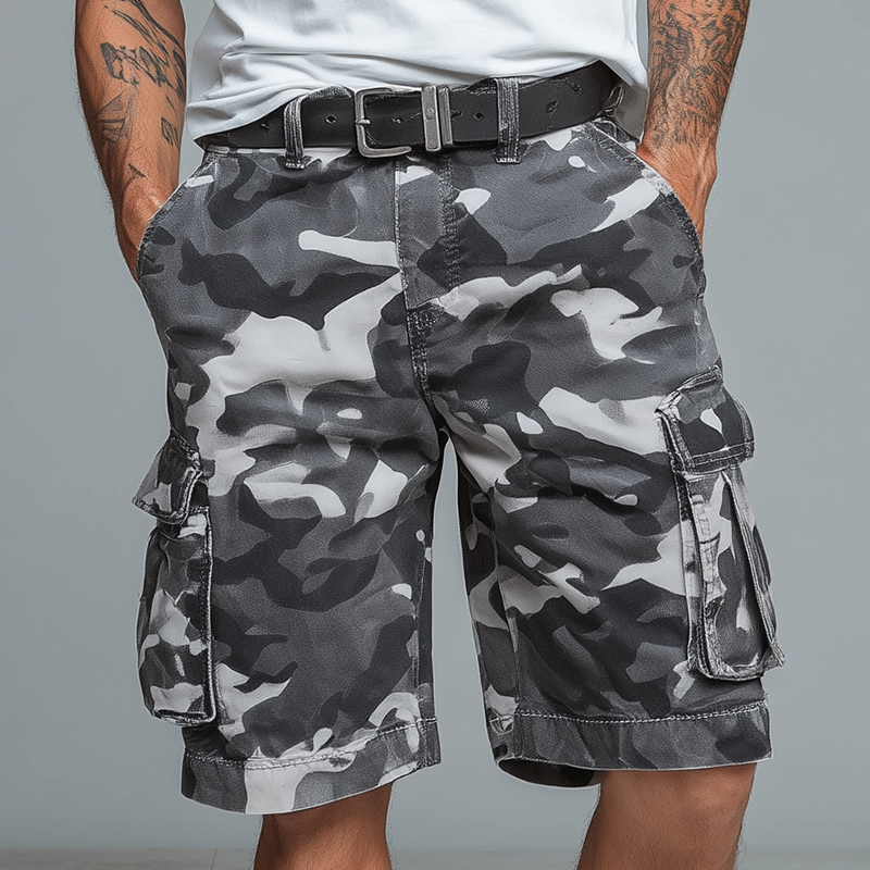 Jimmy | Men'S Summer Fashion Camouflage Cotton Blend Cargo Shorts