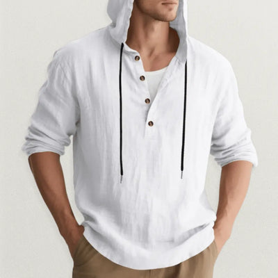 Crispín | Marcus Linen Hoodie Shirt