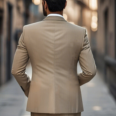 Men's Casal Breathable Cotn Notched Lapel Single Breasted SliFit Blazer