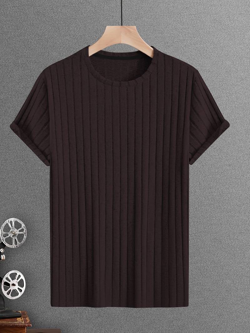 Lucero® | Ribbed Casual Short Sleeve T-Shirt