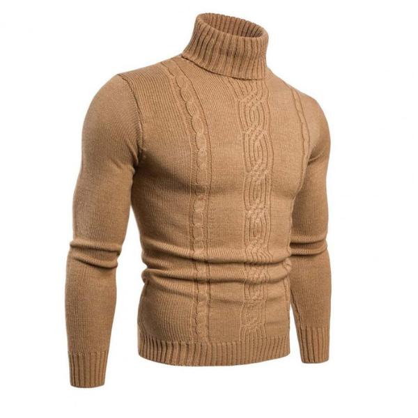 Florian | Classic cable-knit turtleneck sweater for men