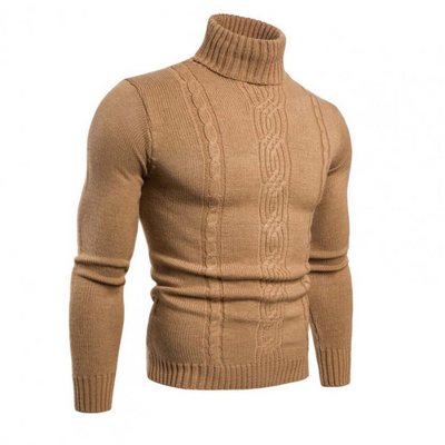 Florian | Classic cable-knit turtleneck sweater for men