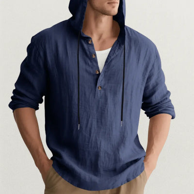 Crispín | Marcus Linen Hoodie Shirt
