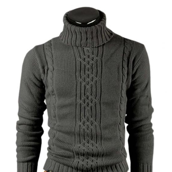 Florian | Classic cable-knit turtleneck sweater for men