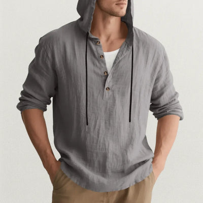 Crispín | Marcus Linen Hoodie Shirt