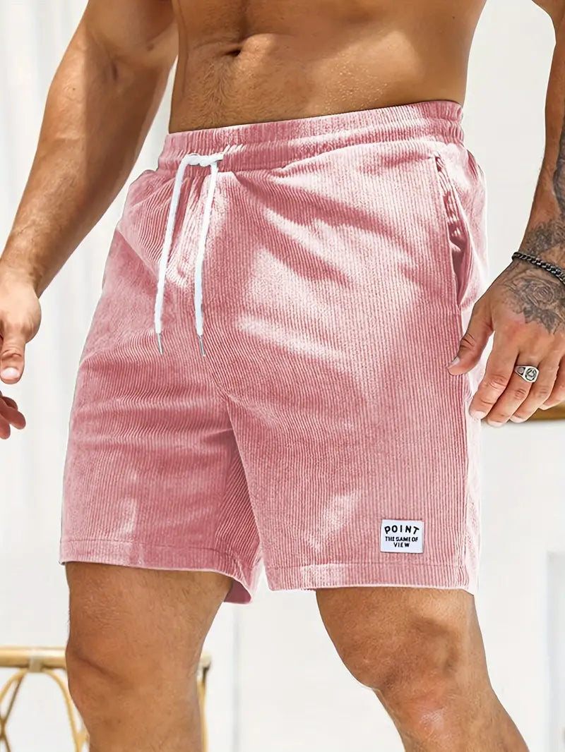 Harold® | Ribbed, Slim Fit, Comfortable Shorts With Drawstring And Pockets