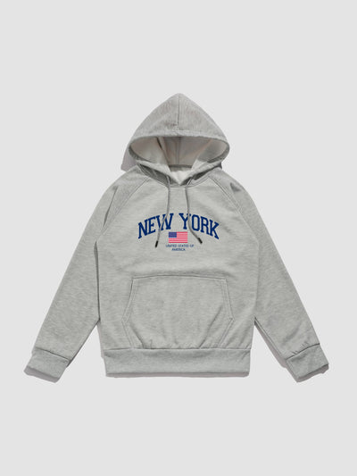 Spencer | New York Flag Print Hoodie