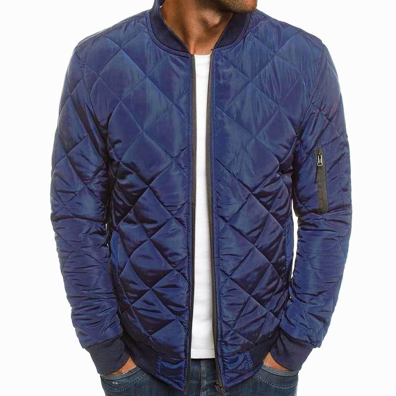 Bertus® | Men's Padded Stand Collar Solid Color Thermal Padded Jacket 17181514X