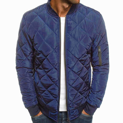 Bertus® | Men's Padded Stand Collar Solid Color Thermal Padded Jacket 17181514X