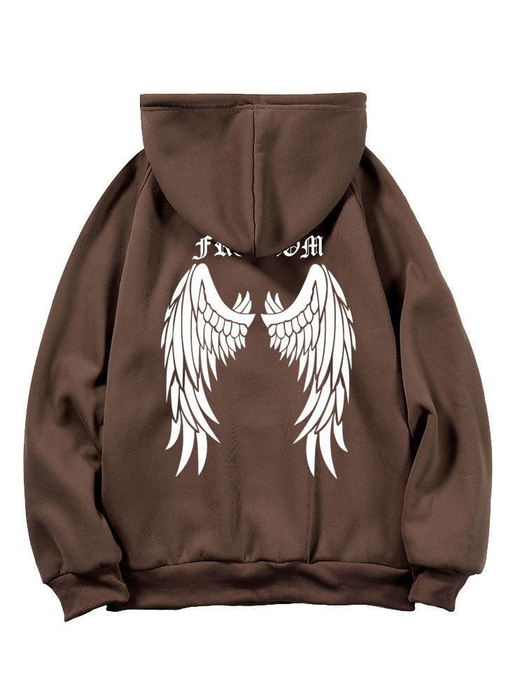 Leroy | Letter Wings Back Print Hoodie