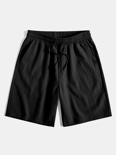 Gordon® | Texture Jacquard Cuban Shirt & Crinkled Textured Drawstring Shorts