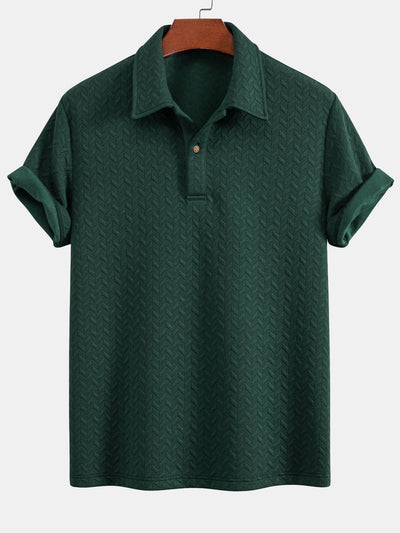 Esdras® | Short Sleeved Jacquard Textured Polo