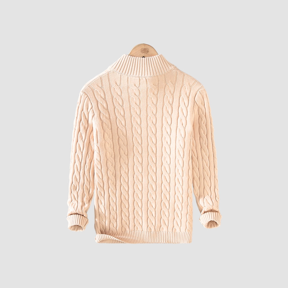 Bialas® | MV Thick Half Zipper Cotton Sweater