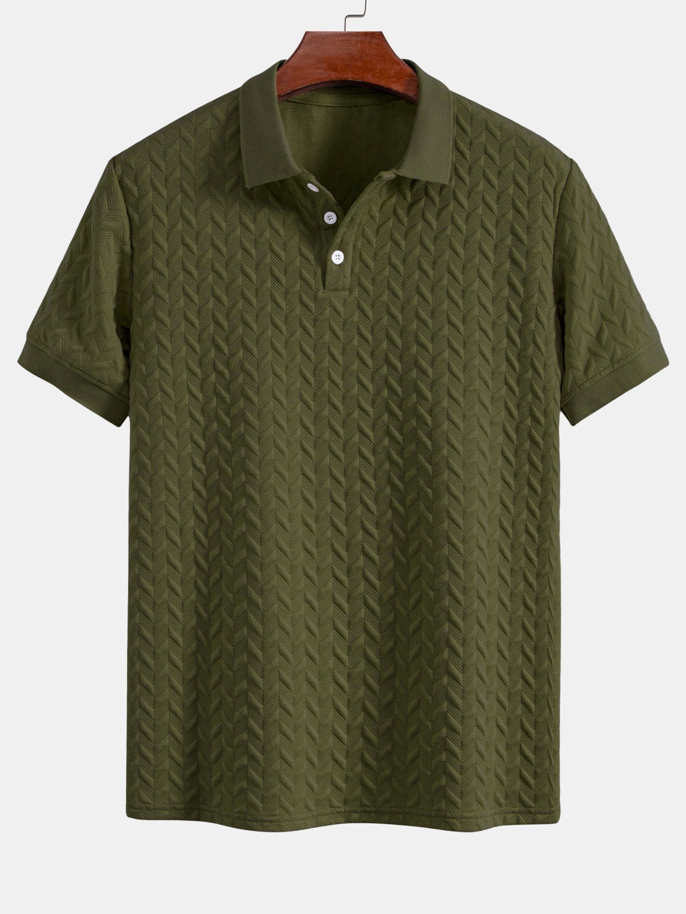Colton | Geometric Jacquard Polo