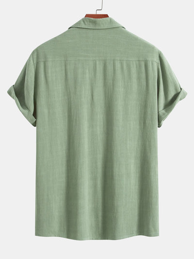 Anskar® | Linen Rayon Blend Cuban Shirt