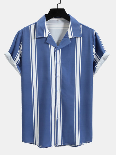 Armas® | Striped Print Revere Shirt
