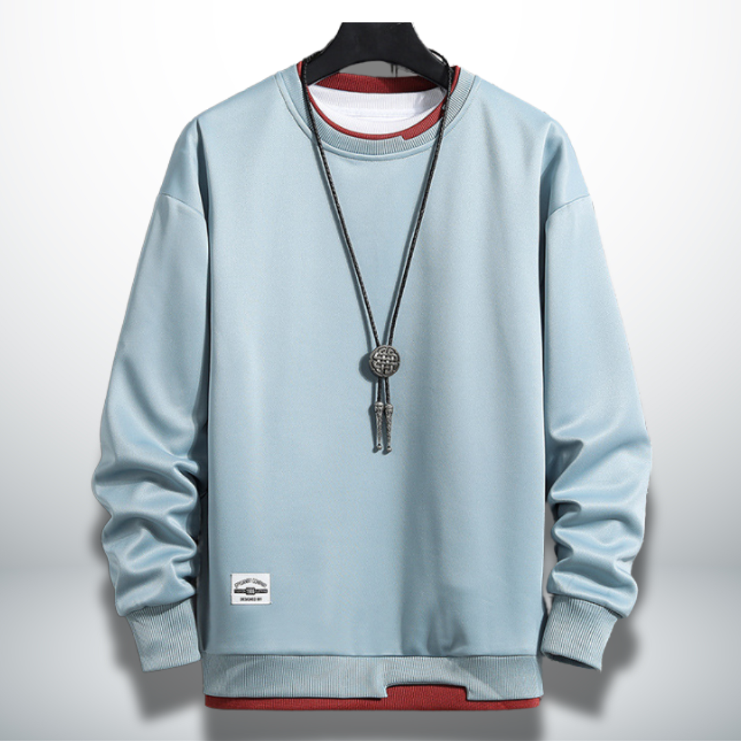 Benedicto® | Comfortable and practical sweatshirt in solid colour