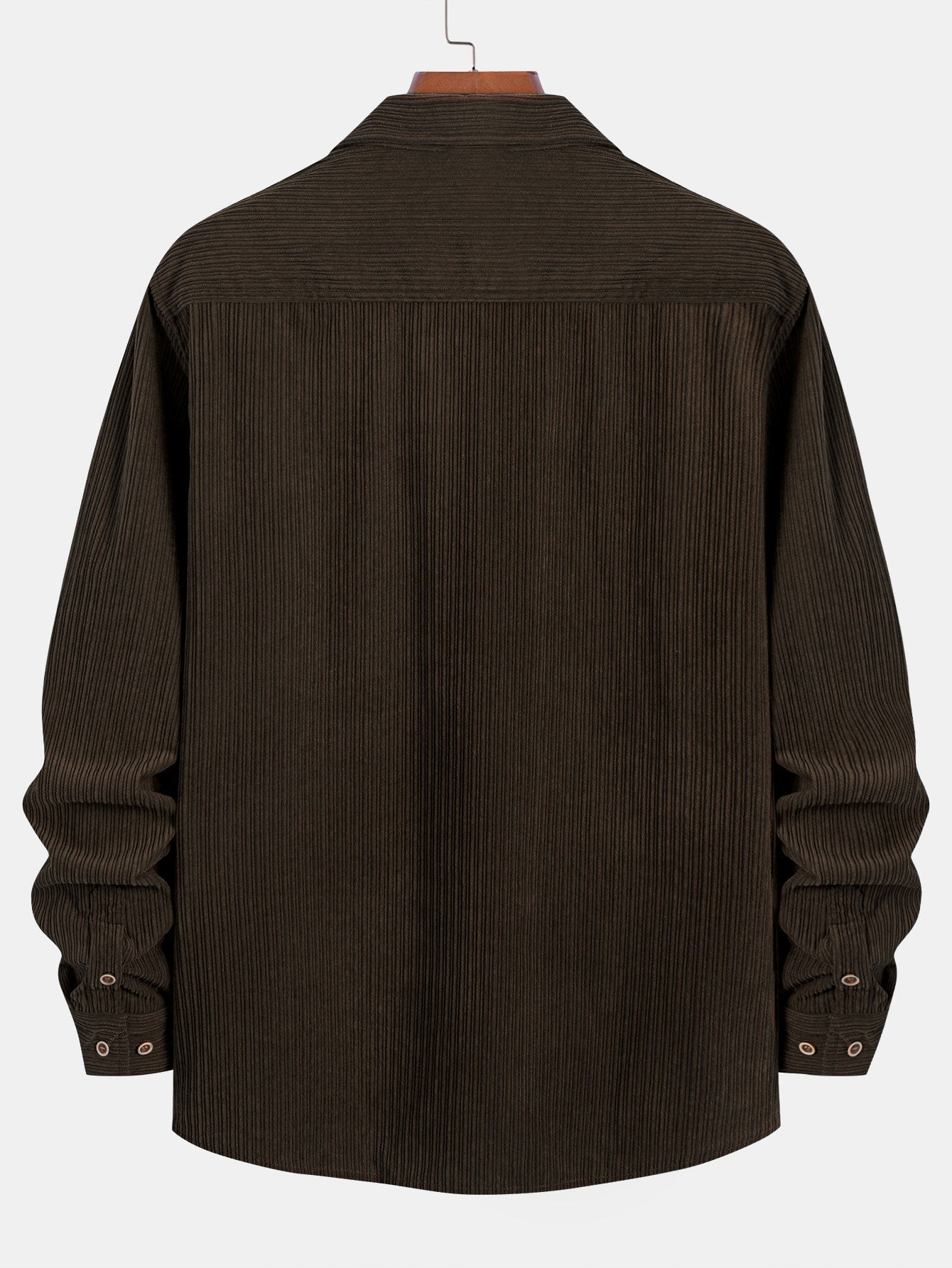Kareem® | Long Sleeve Corduroy Pocket Button Up Shirt