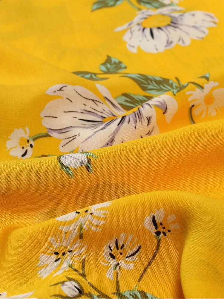 Arquipo® | Sunflower Print Revere Shirt