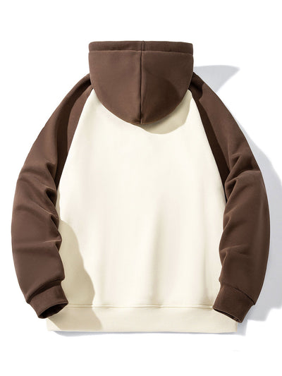 Jeremy | New York Print Pactchwork Raglan Hoodie