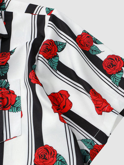 Argall® | Rose Striped Print Shirt