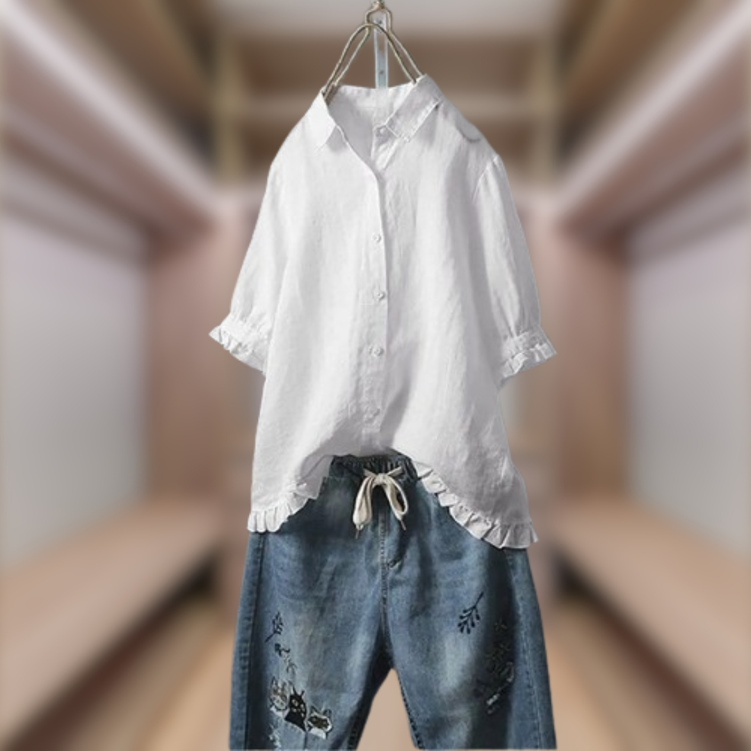 King® | Elegant Shirt In Natural Fabric