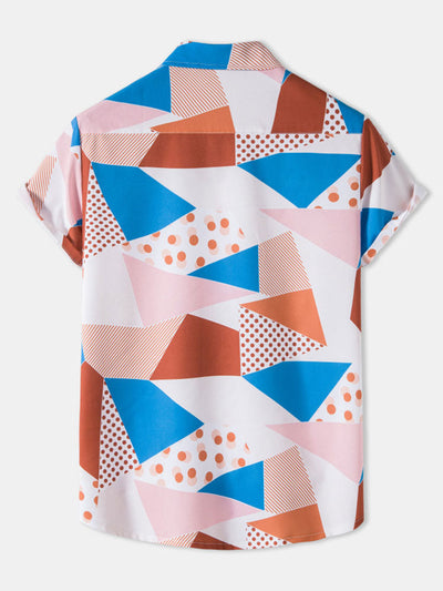 Amrit® | Geometric Polka Dot Print Shirt