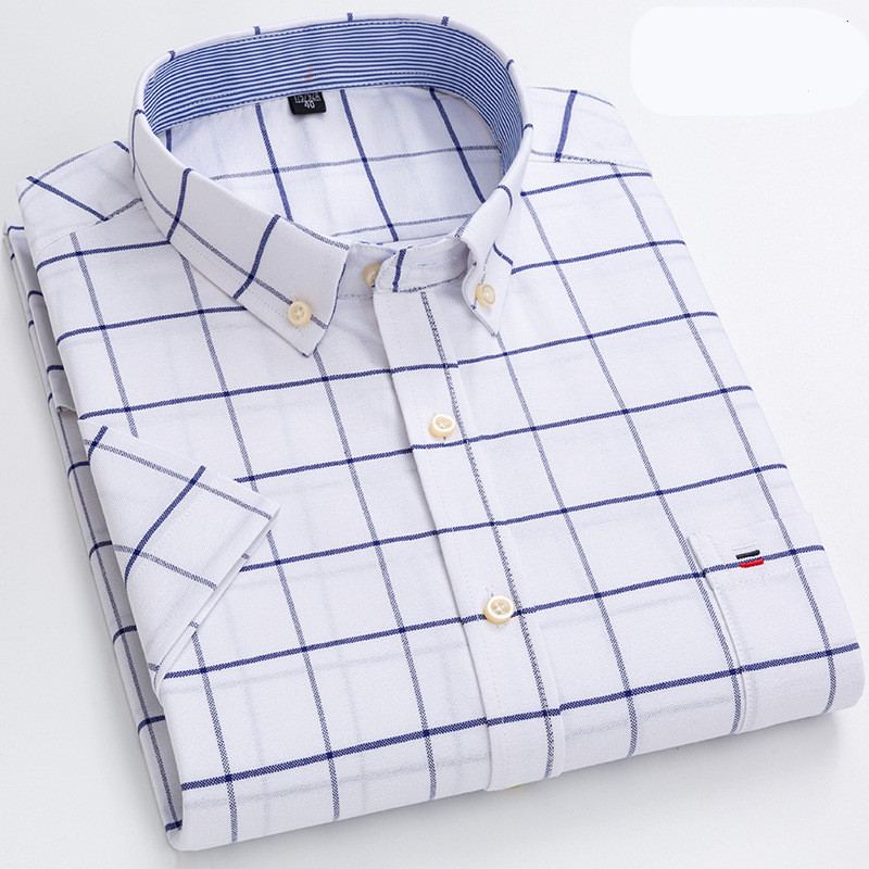 Dimitri® | Soft Cotton Shirt With Practical Chest Pocket And Short Sleeves