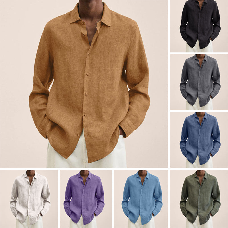 Delano® | Men'S Regular Fit Linen Shirt