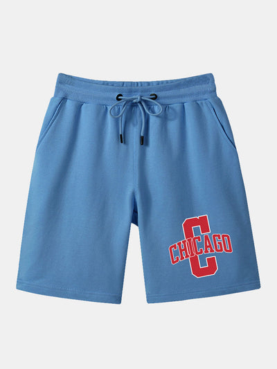 Vicente® | Chicago Print Mid Length Shorts