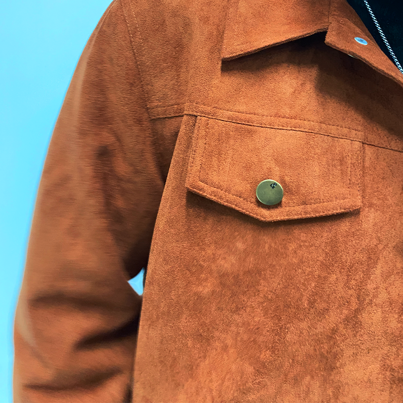 Men's Classic Casallti-Pocket SliFit Sede Jacket