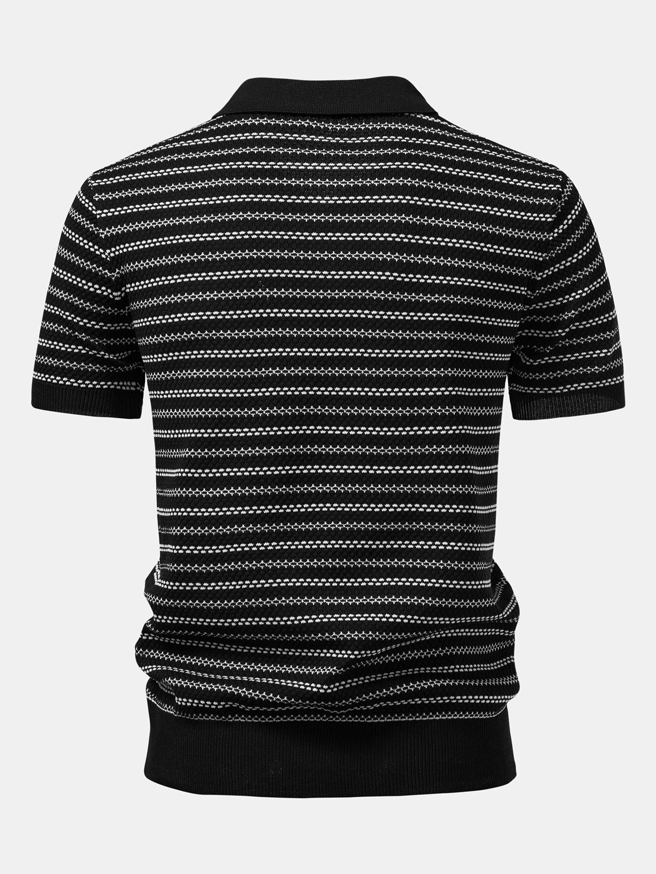 Noah | Stripe Knitted Polo Shirt