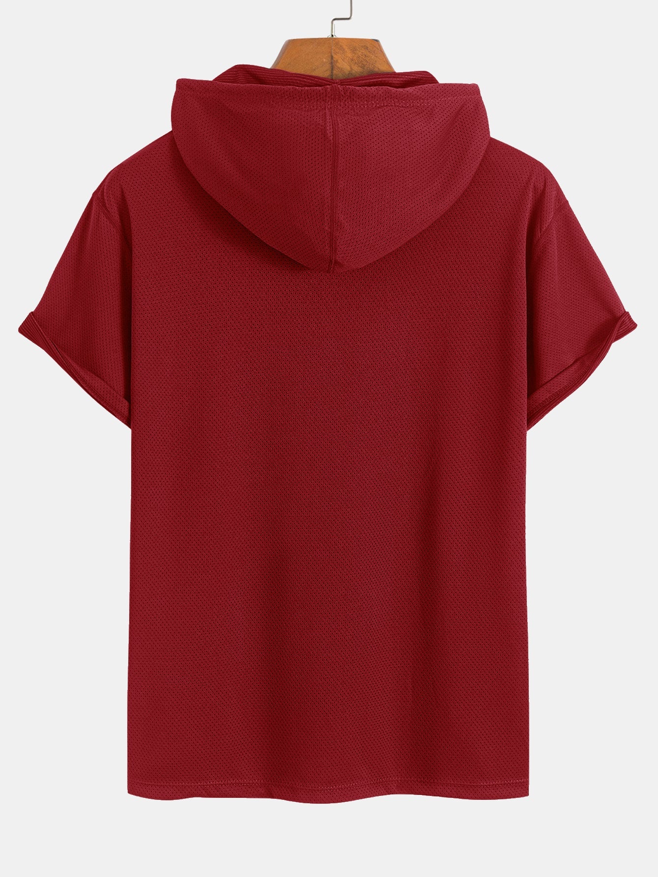 Lucas® | Athletic Mesh Kangaroo Pocket Hooded T-Shirt