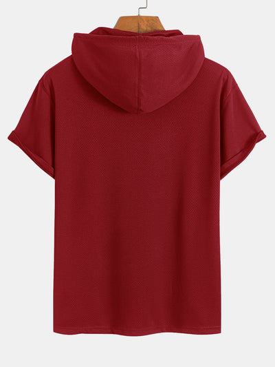 Lucas® | Athletic Mesh Kangaroo Pocket Hooded T-Shirt