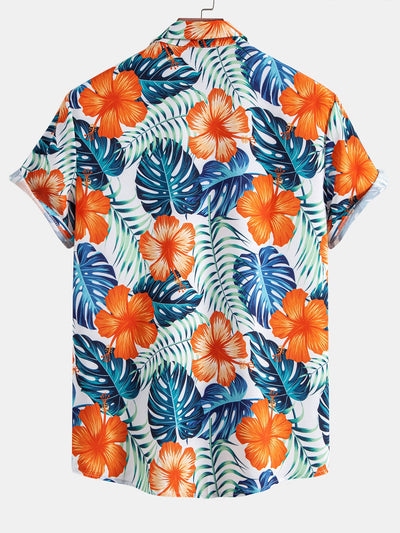 Lane® | Tropical Flowers Print Button Up Shirt