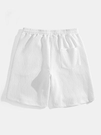 Raymond® | Striped Jacquard Sleeveless Hooded T-Shirt & Shorts