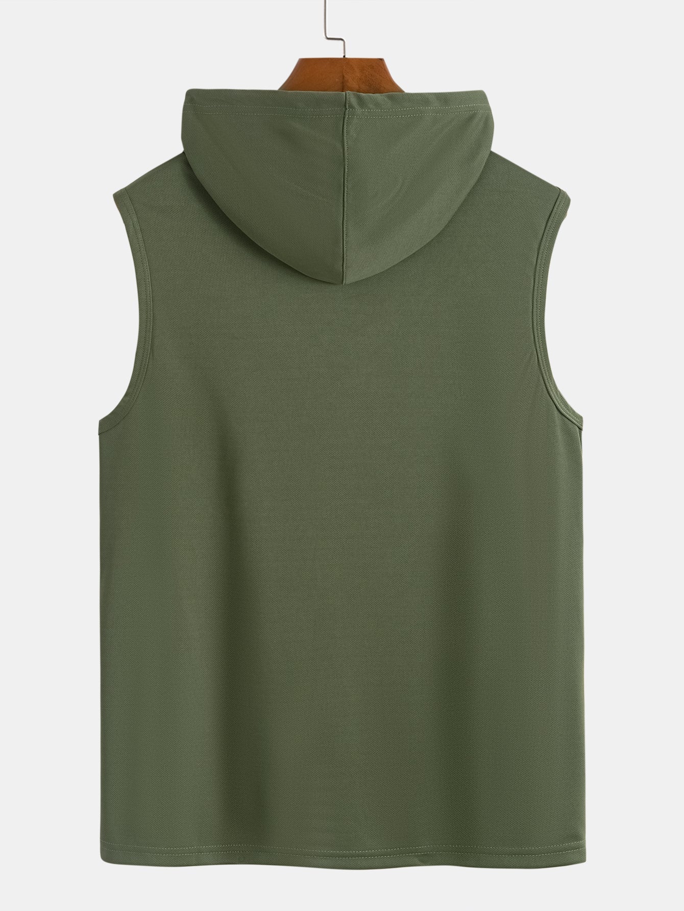 Luciano® | Athletic Mesh Kangaroo Pocket Hooded Tank