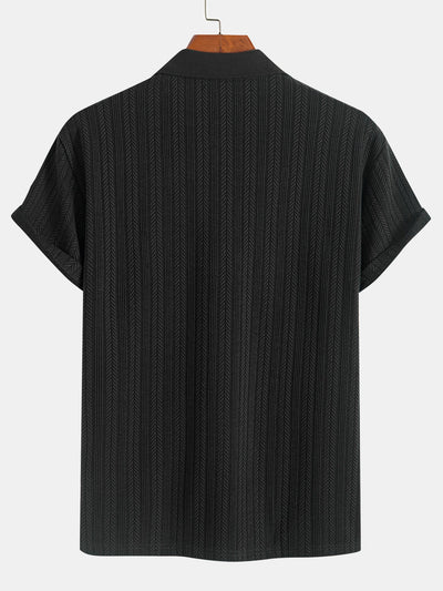 Dallas® | Textured Zipper Polo