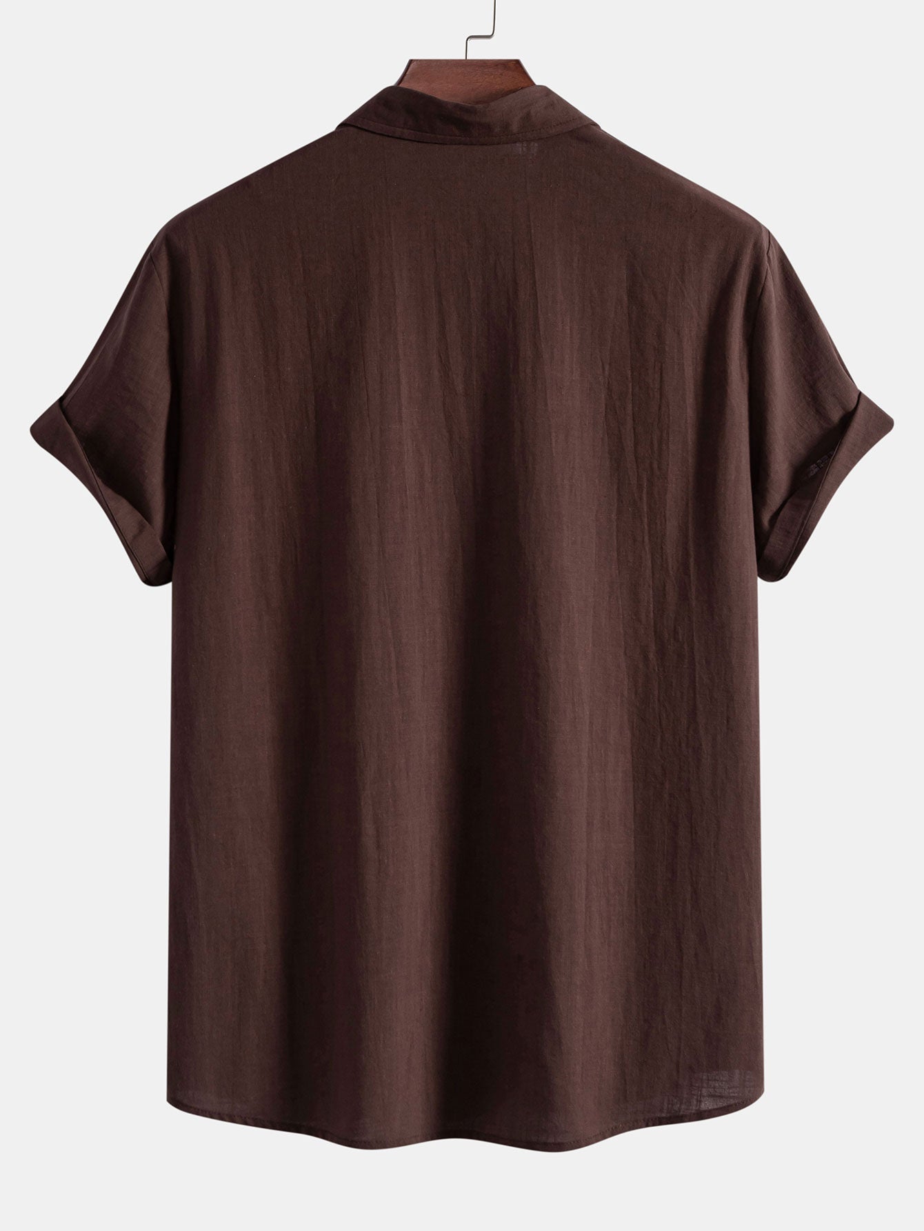 Arto® | Geometric Print Linen Look Shirt