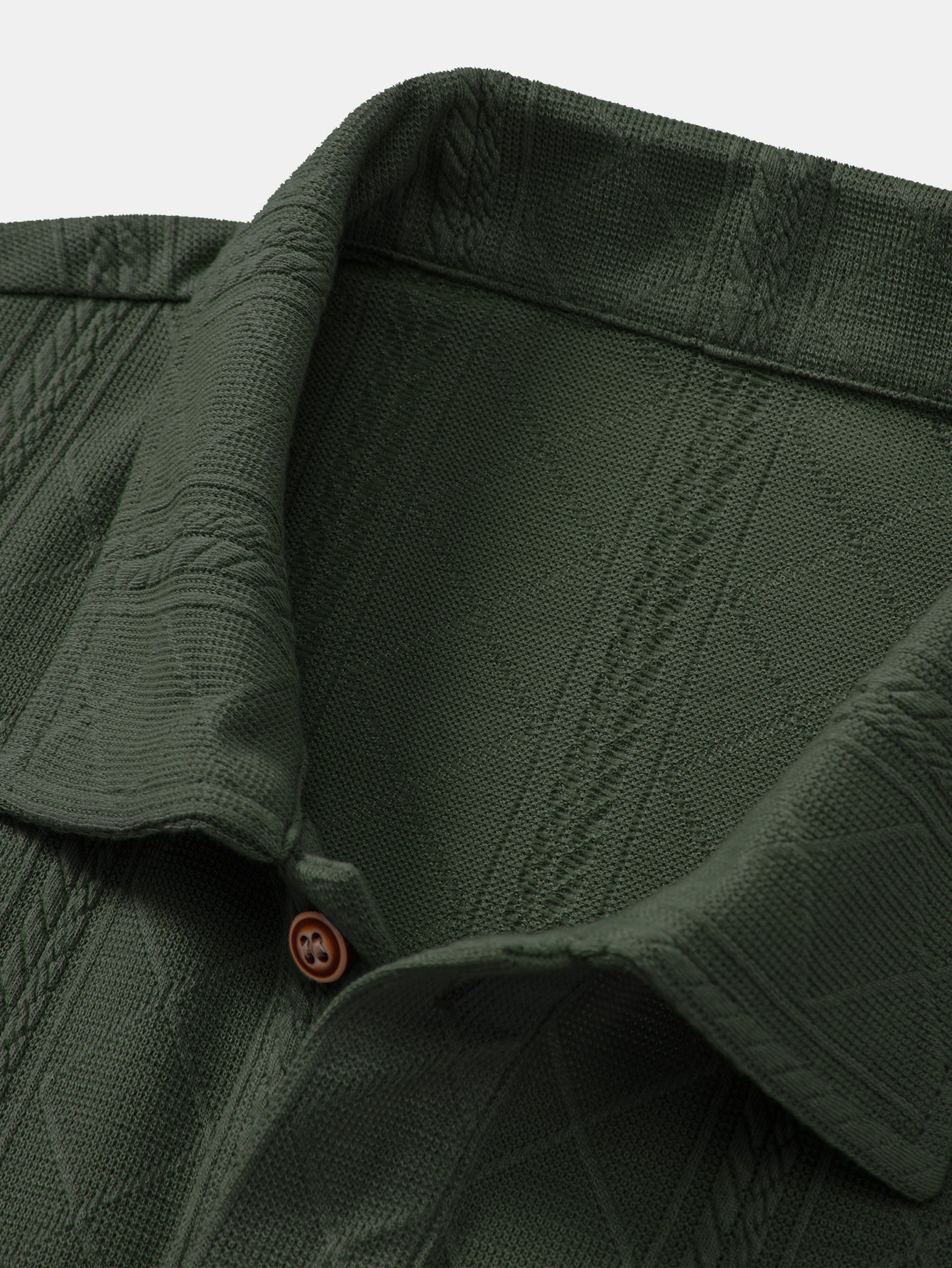 Samuel | Rhombus Geometric Texture Knit Polo Shirt